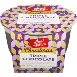 Photo of Aunt Bettys Christmas Pudding Triple Chocolate
