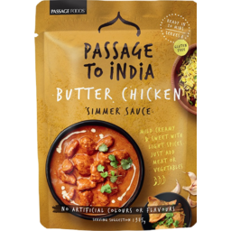 Photo of Passage Foods Passage To India Mild Butter Chicken Simmer Sauce 375g