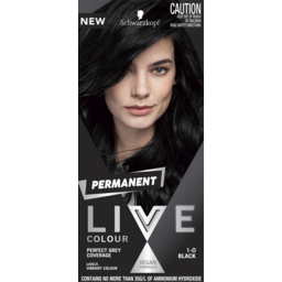 Photo of Schwarzkopf Live Black Permanent Hair Colour Single Pack