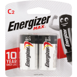 Photo of Energizer Max Alkaline C Batteries 2 Pack