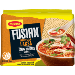 Photo of Maggi Fusian Malaysian Laksa Soupy Instant Noodles 5 Pack 345g