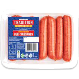 Photo of Tradition Tomato & Onion Beef Sausages 400gm