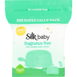Photo of Silk Baby Wipes Fragrance Free 300 Pack