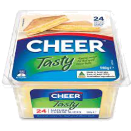 Photo of Cheer Cheese Tasty Slice 500g