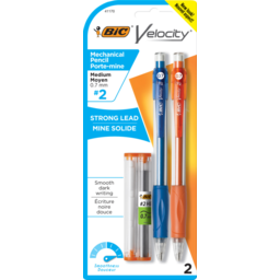Photo of Bic Velocity Mechanical Pencil 0.7mm 2 Each 