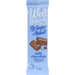 Photo of Well Naturally Crmy Milk Chocolate No Added Sugar 45g