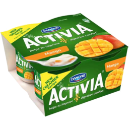 Photo of Danone Activia Probiotics No Added Sugar Mango Yoghurt 4x125g 4.0x125g