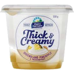 Photo of Dairy Farmers Yoghurt Thick & Creamy Pineapple & Passionfruit