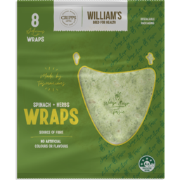 Photo of William's Wraps Spinach & Herbs 8 Pack