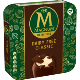 Photo of Magnum Dairy Free Frozen Dessert Sticks Classic 3 X 90 Ml 270ml