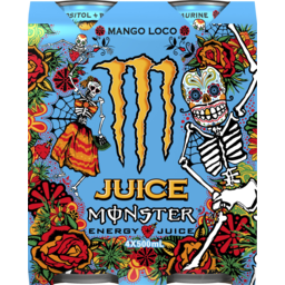 Photo of Monster Juice Mango Loco Energy Drink Cans