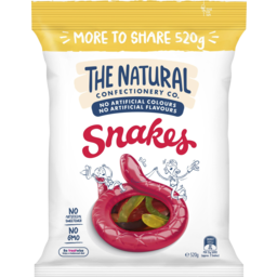 Photo of The Natural Confectionery Co Snakes 520g