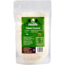Photo of Niulife Organic Flaked Coconut 250gm