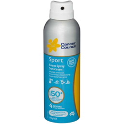 Photo of Cancer Council Sport Foam Spray Spf 50+ 175gm