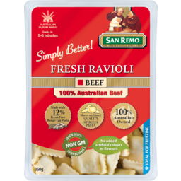 Photo of San Remo Fresh Ravioli Beef 350g