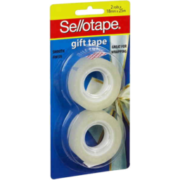Photo of Sellotape Gift Tape 18mmx25m 2pk