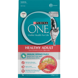 Photo of Purina One Healthy Adult With Salmon & Tuna Cat Food 1.5kg