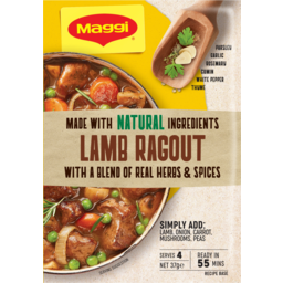 Photo of Maggi Lamb Ragout Recipe Base 37g