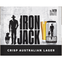 Photo of Iron Jack Crisp Australian Lager 30.0x375ml