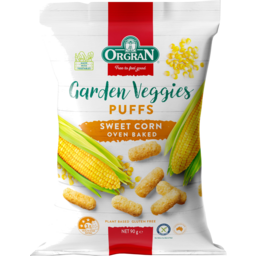 Photo of Orgran Gluten Free Garden Veggies Sweet Corn Puffs 90g