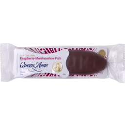 Photo of Queen Anne Marshmallow Chocolate Fish Raspberry 50g