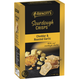 Photo of Arnott's Sourdough Crisps Cheddar & Roasted Garlic 150g