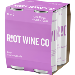 Photo of Riot Wine Co 2019 Pinot G 11.5% Can 250ml