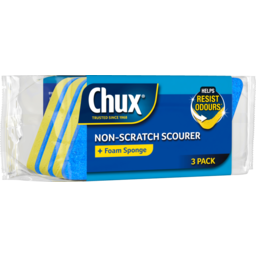 Photo of Chux® Non-Scratch Scourer + Foam Sponge 3 Pack 3pk