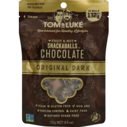 Photo of Tom & Luke Snackaballs Chocolate Original Dark 132g