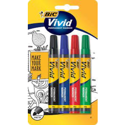 Photo of Bic Intensity Fine Permanant 4pack