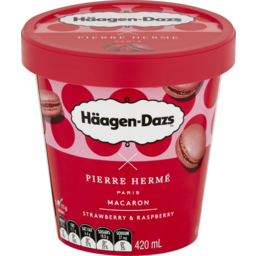 Photo of Haagen-Dazs Häagen-Dazs X Pierre Hermé Paris Ice Cream Macaron Strawberry & Raspberry