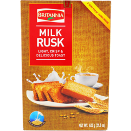 Photo of Britannia Milk Rusk 1.120 kg (280g X 4)
