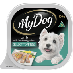 Photo of My Dog Wet Dog Food Lamb With Garden Vegetables Select Toppings 100g Tray 100g
