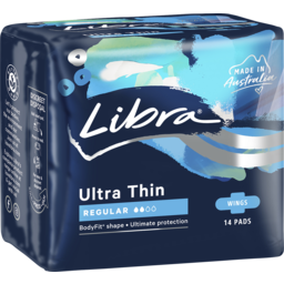 Photo of Libra Ultra Thin Pads Regular With Wings 14pk