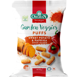 Photo of Orgran Gluten Free Garden Veggies Sweet Potato & Paprika Puffs