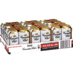 Photo of Canadian Club & Cola Can 375ml 24 Pack