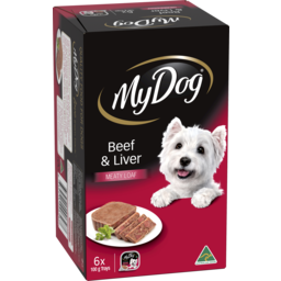 Photo of My Dog® Adult Wet Dog Food Beef & Liver Meaty Loaf 6x100g Trays 6.0x100g