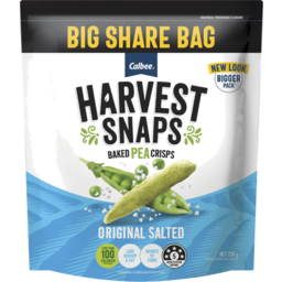 Photo of Harvest Snaps Baked Peas Original Salted