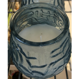 Photo of Candle Glass Jar Medium Blue 1pk