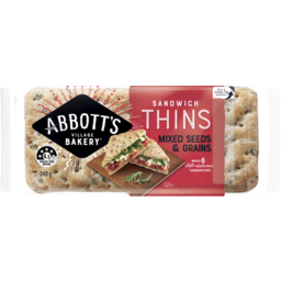 Photo of Abbott's Bakery® Sandwich Thins Mixed Seeds & Grains 240g 240g