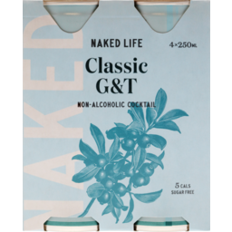 Photo of Naked Life Non-Alcoholic Gin&Tonic 4 Pack X 250ml