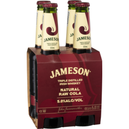 Photo of Jameson Irish Whiskey & Natural Raw Cola Bottles
