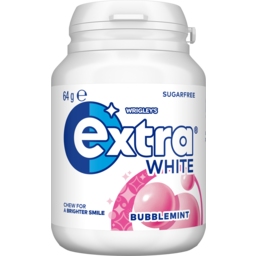 Photo of Extra White Bubblemint Sugar Free Chewing Gum 64g
