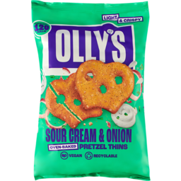 Photo of OLLYS PRETZEL THINS Sour Cream & Onion Pretzel Thins