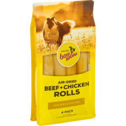 Photo of Bow Wow Beef & Chicken Rolls Pet Food 4pk