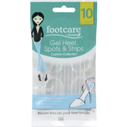 Photo of Footcare Maseur Gel Heel Spots & Strips 10 Pack