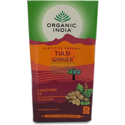 Photo of Organic India Tulsi Holy Basil Herbal Supplement Infusion Bags - Tulsi & Ginger
