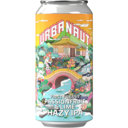 Photo of Urbanaut Brewing First Press 7 Passionfruit & Lime Hazy IPA