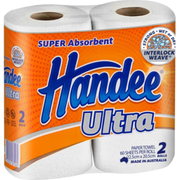 Photo of Handee Towel Ult White 2s