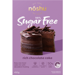 Photo of Noshu 98% Sugar Free Cake Mix Rich Chocolate 450gm